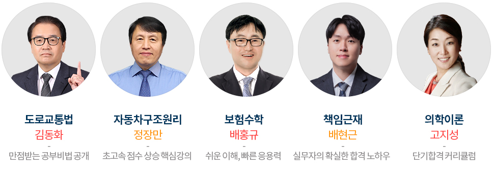 보험수학 배홍규 / 사회복지사1급 신동석 / 사회복지사1급 신정욱 / 보상법규 이나은 / 재정학 박태천